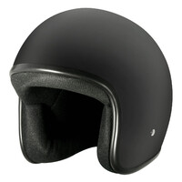 M2R 225 Matte Black Helmet w/No Studs  