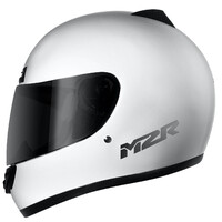 M2R M1 Solid Gloss White Helmet 