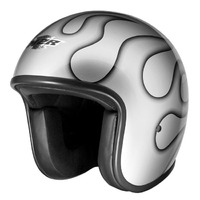 M2R Custom FG Helmet Flamed PC-10 Silver