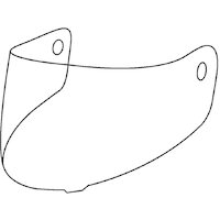 M2R MCL-1112562 Clear Visor for M2/M4 Helmets