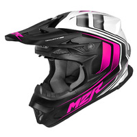 M2R EXO Helmet Edge Matte Black/White/Pink 