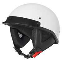 M2R ATV Gloss White Helmet w/Peak