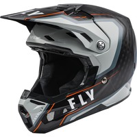 FLY Formula Carbon Axon Black/Grey/Orange Youth Helmet