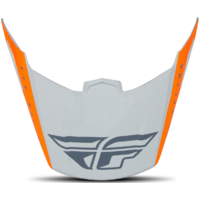 FLY Racing Replacement Straight Peak for Kinetic Helmet Edge Matte Orange/Grey