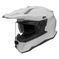 M2R Hybrid Solid Gloss White Helmet