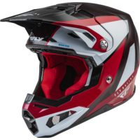 FLY Formula Carbon Prime Red/White/Red Carbon Youth Helmet