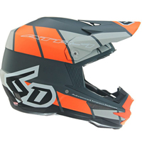 6D ATR-1 Shear Neon Orange/Grey/Black Helmet