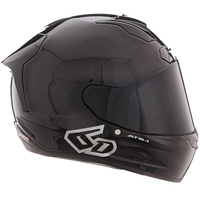 6D ATS-1R Solid Gloss Black Helmet