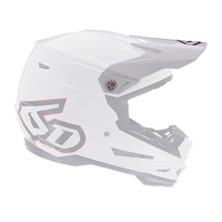 6D Replacement Peak for ATR-2 Helmet Solid Gloss White