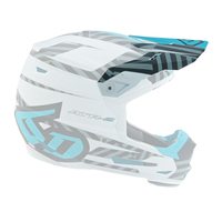 6D Replacement Peak for ATR-2Y Youth Helmet Havoc Cyan/White