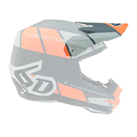 6D Replacement Peak for ATR-1 Helmet Shear Neon Orange/Grey/Black