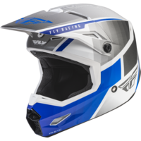 FLY Racing Kinetic Youth Helmet Drift Blue/Charcoal/White