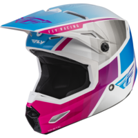 FLY Racing Kinetic Helmet Drift Pink/White/Blue