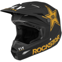 FLY 2023 Kinetic Rockstar Matte Black/Gold Helmet