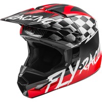 FLY Racing Kinetic Youth Helmet Scan Black/Red