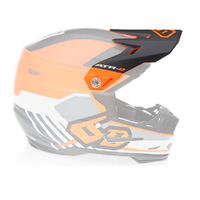 6D Helmets Replacement Peak for ATR-2 Helmet Target Neon Orange