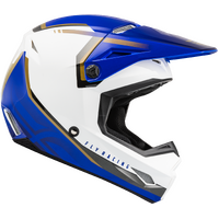 FLY 2023 Kinetic Vision White/Blue Youth Helmet