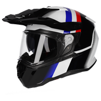 M2R Hybrid Fade PC-2 Gloss White/Black/Blue/Red Helmet