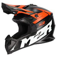 M2R X2 Charger PC-8F Matte Orange Helmet