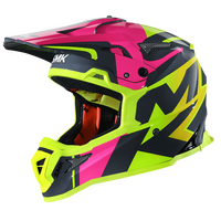 SMK Allterra X-Power Grey/Yellow/Pink GL649 Helmet