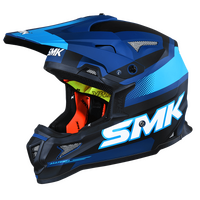SMK Allterra X-Throttle Matte Blue/Black/Blue Helmet