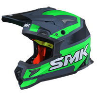 SMK Allterra X-Throttle Matte Grey/Green/Black MA682 Helmet