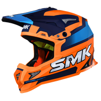 SMK Allterra X-Throttle Matte Blue/Orange/Blue Helmet