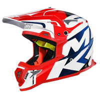 SMK Allterra X-Power White/Blue/Red Helmet