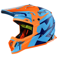 SMK Allterra X-Power Blue/Blue/Orange Helmet