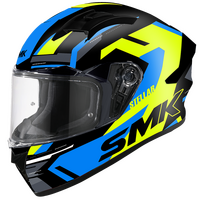 SMK Stellar K-Power Black/Yellow/Blue Helmet