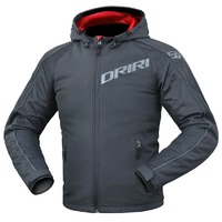 DriRider Atomic Black Textile Hoodie Jacket