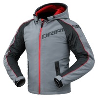DriRider Atomic Grey Textile Hoodie Jacket