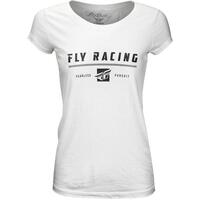 FLY Racing Pursuit Vintage Ladies Tee White