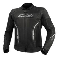 Argon Scorcher Black/White Perforated Leather Jacket