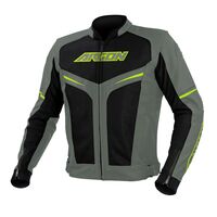 Argon Fusion Grey/Lime Leather Jacket