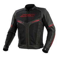 Argon Fusion Black/Red Leather Jacket