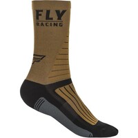 FLY Racing Factory Rider Socks Khaki/Black/Grey