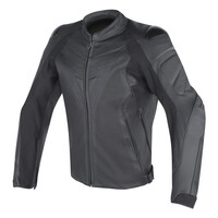 Dainese Fighter Black/Black Perforated Leather Jacket