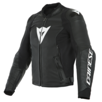 Dainese Sport Pro Black/White Perforated Leather Jacket