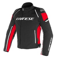 Dainese Racing 3 D-Dry Black/Black/Red Textile Jacket