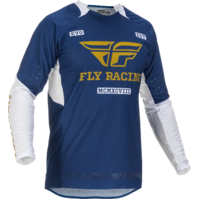 FLY 2022 Evolution DST Navy/White/Gold Jersey