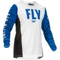 FLY Racing 2022 Kinetic Jersey Wave White/Blue
