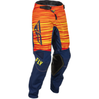 FLY Racing 2022 Kinetic Youth Pants Wave Navy/Yellow/Red