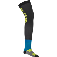 FLY 2023 Hi-Vis/Black/Blue Knee Brace Socks