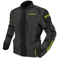 DriRider Compass 4 Grey/Black/Hi-Vis Yellow Youth Textile Jacket