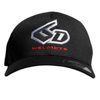 6D Helmets Logo Flexfit Hat Black