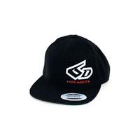 6D Logo Classic Flexfit Snapback Hat Black