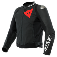 Dainese Sportiva Matte Black/Matte Black/Matte Black Perforated Leather Jacket