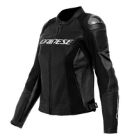 Dainese Racing 4 Lady Black/Black Perforated Womens Leather Jacket