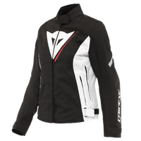 Dainese Veloce Lady D-Dry Black/White/Lava Red Womens Textile Jacket